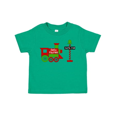 

Inktastic Christmas Santa Express Train to the North Pole Gift Toddler Boy or Toddler Girl T-Shirt