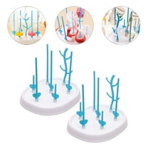 PAMINGONO 2pcs Detachable Bottle Drying Rack Feeding Bottle Space Saving Drying Stand And Easy To Clean Design For
