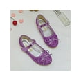 thumbnail image 6 of Fangasis Kids Dress Shoes Casual Mary Jane Comfort Flats Uniform Sparkling Princess Shoe Purple 10C, 6 of 6