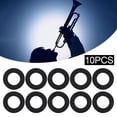 thumbnail image 1 of CNKOO 10PCS Small Key Trumpet Felt Washers Cushion Pad Trumpets Accessory Musical Parts White, 1 of 8