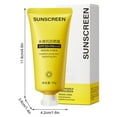 thumbnail image 2 of SPF50+ PA+++ Protector solar en spray Protección de amplio espectro Resistente al agua No graso Hidratante Bloqueador solar con fórmula hidratante Tamaño de viaje Tubo amarillo 50g para rostro y, 2 of 7