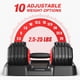 thumbnail image 2 of Juego de mancuernas ajustables QIPAKA de 25 kg (55,12 libras) 10 en 1, 2 of 8