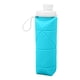 thumbnail image 2 of Botella de agua plegable de 600 ml, de silicona de grado alimenticio, a prueba de fugas, ligera, para gimnasio, camping, deportes, color verde azulado., 2 of 14