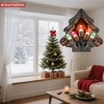 thumbnail image 3 of Metal Hanging Christmas Tree Wind Spinner - Colorful Triangular Lights Design for Festive Yard & Garden Decor, 3 of 7