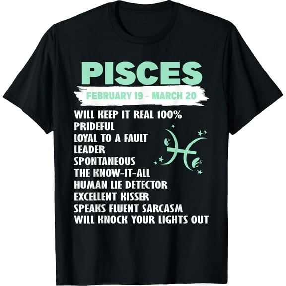 Zodiac Sign Pisces T-Shirt