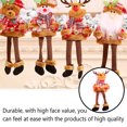 thumbnail image 3 of Bearachild Muñeco de Navidad, tela de pierna larga, colgante de Navidad, decoración para interiores y exteriores, chimenea de pared, atmósferas, adorno Kits de decoración para fiestas tipo 3 Bearachild HA069748-03, 3 of 6