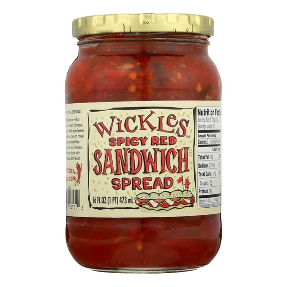 Wickle's Spicy Red Sandwich Spread - Case of 6 - 16 FZ
