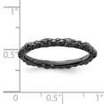 thumbnail image 2 of Sterling Silver Black-Plated Cable Ring, 2 of 5