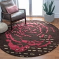 thumbnail image 2 of SAFAVIEH Wyndham Kirsteen Floral Area Rug, Charcoal/Red, 4' x 6', 2 of 9