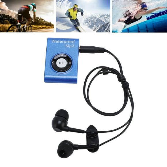 Lecteur MP3 Étanche, Lecteur de Musique sous-Marin 8 Go avec Écouteurs Étanches, Lecteur MP3 Multifonctionnel pour Plongée Surf Course Ski Kayak