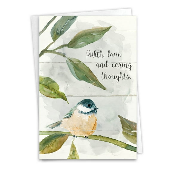 NobleWorks Birds of Encouragement Sympathy Card with Envelope