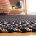 thumbnail image 4 of SAFAVIEH Montauk Annie Geometric Cotton Area Rug, Black/Ivory, 6' x 6' Round, 4 of 8