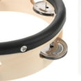 thumbnail image 3 of OULII 1Pack 6 Inches Light Brown Tambourine With Versatile Sound For Performance, 3 of 5