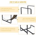 thumbnail image 3 of ERSAN-4 Pack Plate Organizer Holder, Vertical Metal Dish Drying Rack Storage Stand for Cabinet, Cupboard, Kitchen Counter, 2 Large 2 Small (Black), 3 of 4