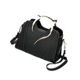 thumbnail image 3 of Bolso bandolera de moda para mujer, impermeable, de piel sintética, ideal para ir de compras. Negro, 3 of 9