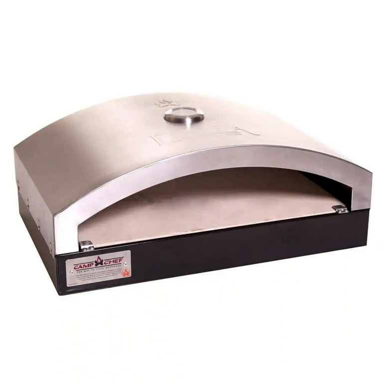 Camp Chef Artisan Outdoor Pizza Oven 24 Dual Burner, Ceramic Pizza Stone  PZ90 - Walmart.com