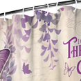 thumbnail image 3 of Beige Butterfly Text Pattern Shower Curtain 36"x72" ,Bathroom Decorative Shower Curtains Set with 12 Hooks,Modern Waterproof Washable Shower Curtain, 3 of 6