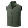 thumbnail image 6 of Outdoor Vests Jacket for Men, Sleeveless Windbreaker Fleece Jackets for Golf, Travel, Fishing, Hiking Reversible Wear Gilet Outwear Green M, 6 of 6