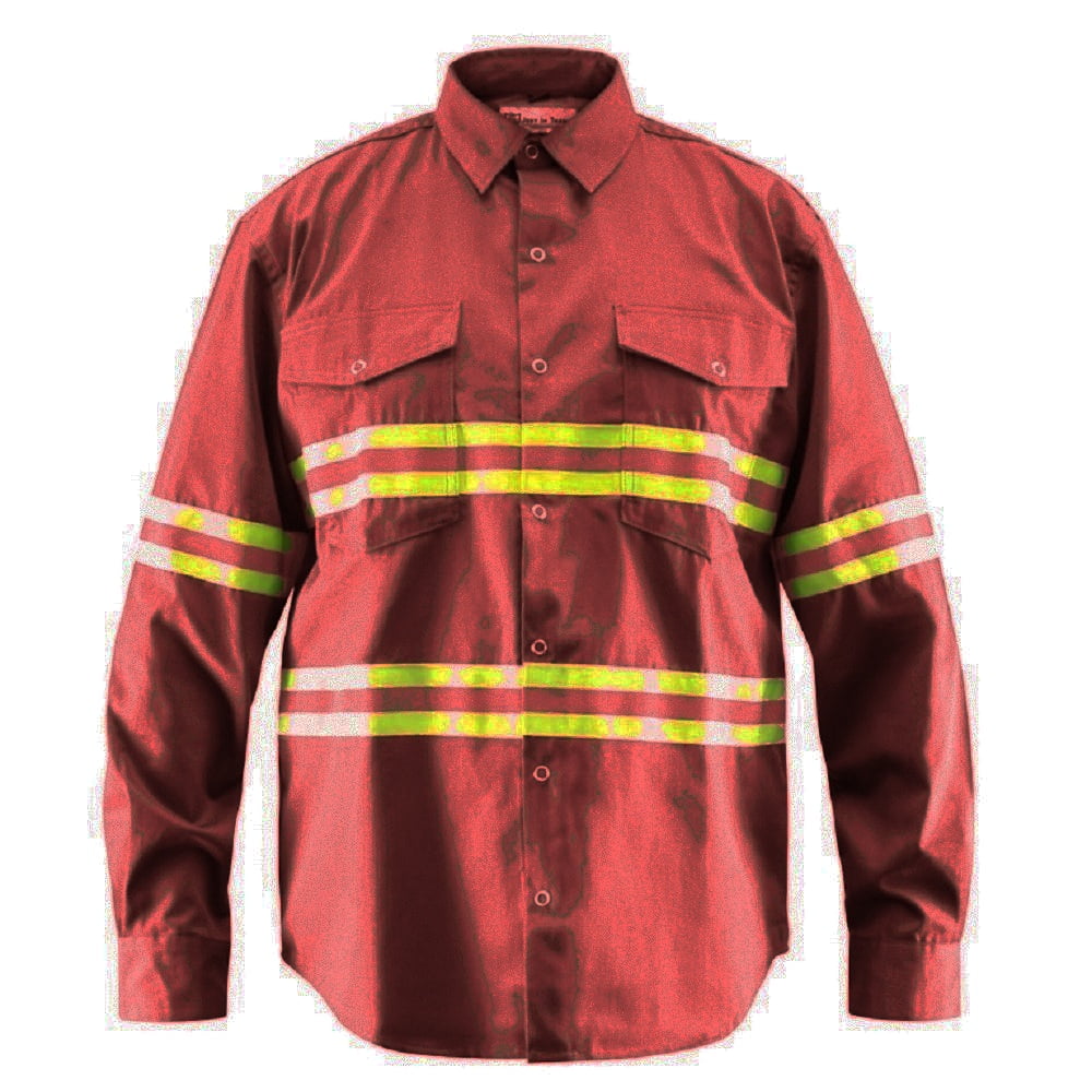 Premium High Visibility Hi Vis Reflective Safety Work Shirts - Full Sleeve  - Walmart.ca