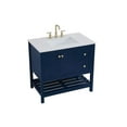 thumbnail image 4 of 36 inch Single Bathroom Vanity in Blue, 4 of 8