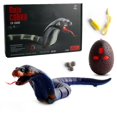 thumbnail image 1 of Juguete de truco extraño Control remoto por infrarrojos Serpiente Carga por USB Reptil Inducción Evitación de obstáculos Bungarus de cola anillada, 1 of 6