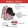 thumbnail image 4 of Crustacean Seafood Marine Ocean Travel Backpack – Lightweight Student Backpack with Nautical Beach Design, Comfortable Carrying, and Anti-theft Features for Daily Use and Short Trips, 4 of 5