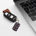 thumbnail image 6 of Goofa Rose Flowers Printed Rectangular Metal Keychain Bag Charm Floral Charm for Purse Keys Metal Keyring Gift for Women Accessories, 6 of 7