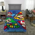Super Mario Kids Plush Blanket, Twin/Full Size 62x90, Nintendo