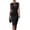 Black#209, variant on Women's Sheath Dress Keyhole Neck Pencil Work Sleeveless Professional Office Dresses Midi Wedding Guest Dress Green M