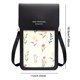 thumbnail image 2 of Bolsa de hombro Tarjetero para mujer con estampado floral, monedero para teléfono móvil táctil, bolso diario para damas, 2 of 3