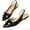 Black, variant on Pointed Toe Slingback Flats for Women Casual Sandals with Beaded Slides Boho Sandals for Summer Vacation & Daily Wear