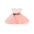 thumbnail image 4 of Dewadbow Toddler Infant Kids Baby Girls Summer Floral Dress Princess Party Dresses 0-3Y, 4 of 5