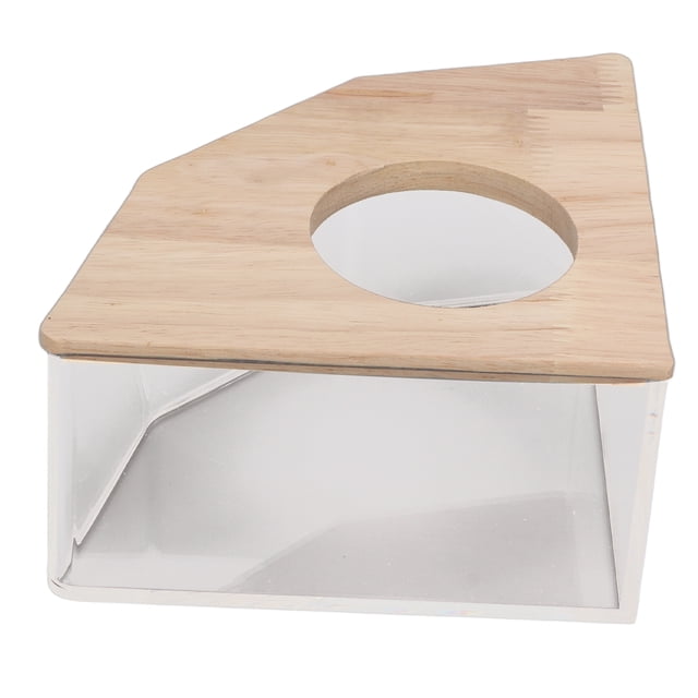 Hamster Bath Sand Box, Safe Right Angle Fan Easy To Clean Hamster Bath Box For Hamster For Small Pet