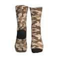 thumbnail image 2 of Women's Men's Us Desert Camouflage Texture Colorful Novelty Pattern Crew Athletic Socks, 2 of 7