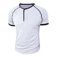 thumbnail image 2 of Gytharion Men's Henley Short Sleeve Shirts Casual Button T-Shirt Classic Basic Lightweight Pullover Tees Fashion Tops, 2 of 6