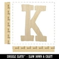 thumbnail image 2 of Letter K Uppercase Cute Typewriter Font Wood Shape Unfinished Piece Cutout Craft DIY Projects - 6.25 Inch Size - 1/8 Inch Thick, 2 of 7