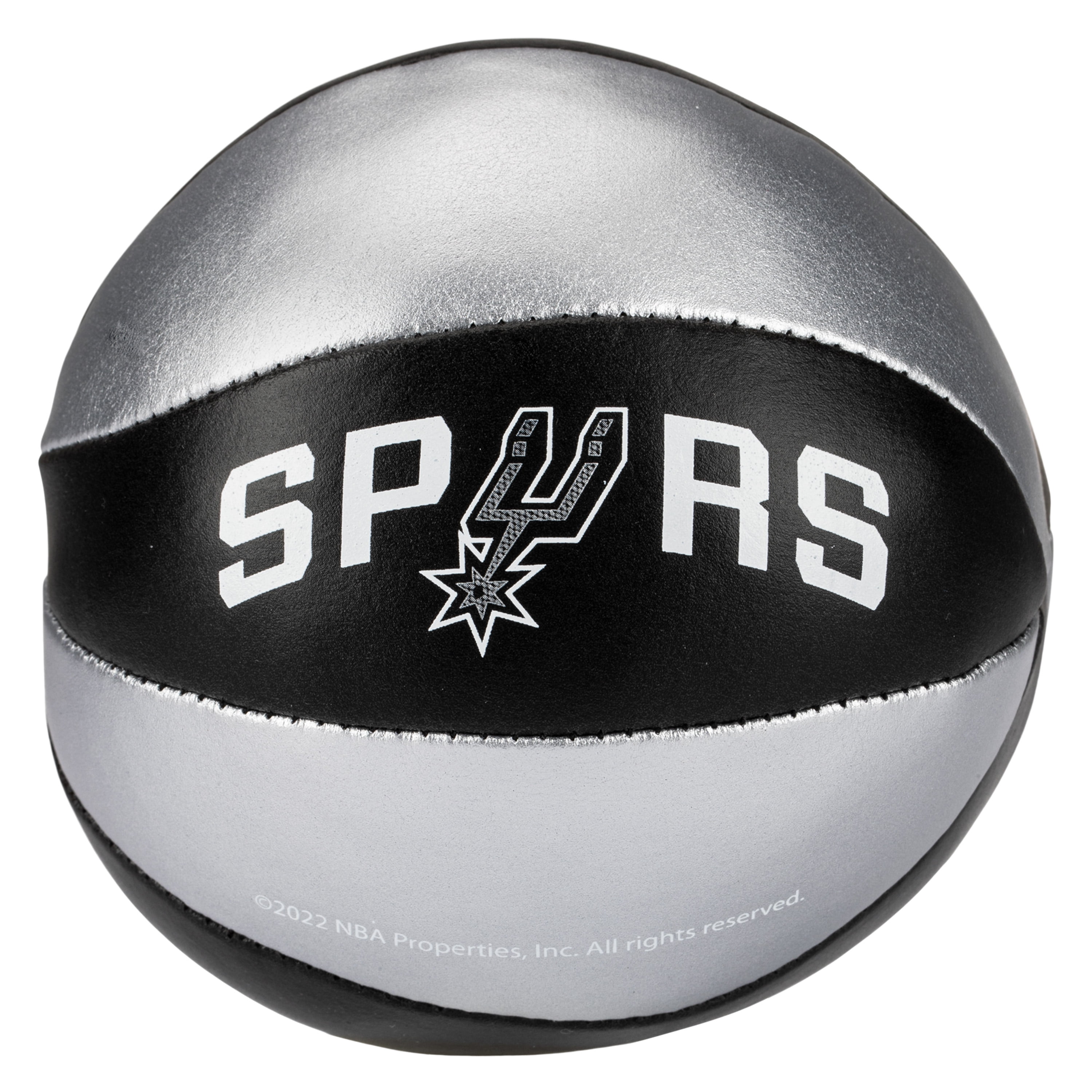 Franklin Sports NBA San Antonio Spurs Toy Basketballs - 2 Pack of Kids Soft Mini Basketballs for Over the Door + Indoor Hoops - NBA Fan Shop Kids Soft Toy Basketballs - (2) Mini Balls Included