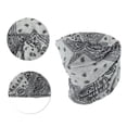 thumbnail image 5 of Unique Bargains 1 Pc Neck Gaiter Soft Cashews Face Cover Gray White Black, 5 of 6