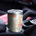 thumbnail image 4 of 30oz Tropical Pioneer Flower Pattern Tumblers Stainless Steel Tumbler with Lid and Straw,Vacuum Insulated Double Wall Travel Tumbler Cups Mug with Cleaning Brush for Coffee,Tea, 4 of 7