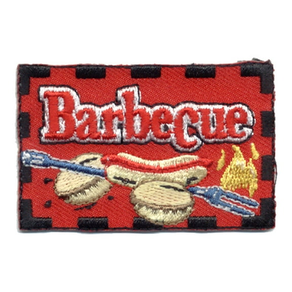 12 pieces 2" Custom Activity Scouts Applique Fun Patches - Barbecue Patch
