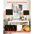 thumbnail image 5 of Set of 2 Black Drum-Shaped Lampshades with Stands,Perfect for Home Decor,13x13x10 Inches Ideal Lighting Solution, 5 of 6