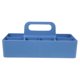 thumbnail image 1 of unbranded Organizador De Almacenamiento De Plástico Azul Para Escritorio Con Compartimentos Y Asa Portátil, 1 of 6