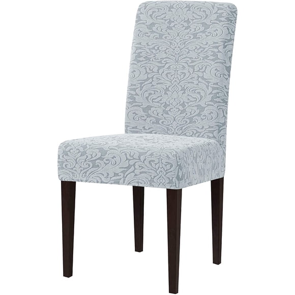 Subrtex Dining Chair Slipcovers Jacquard Damask Washable Chair Cover