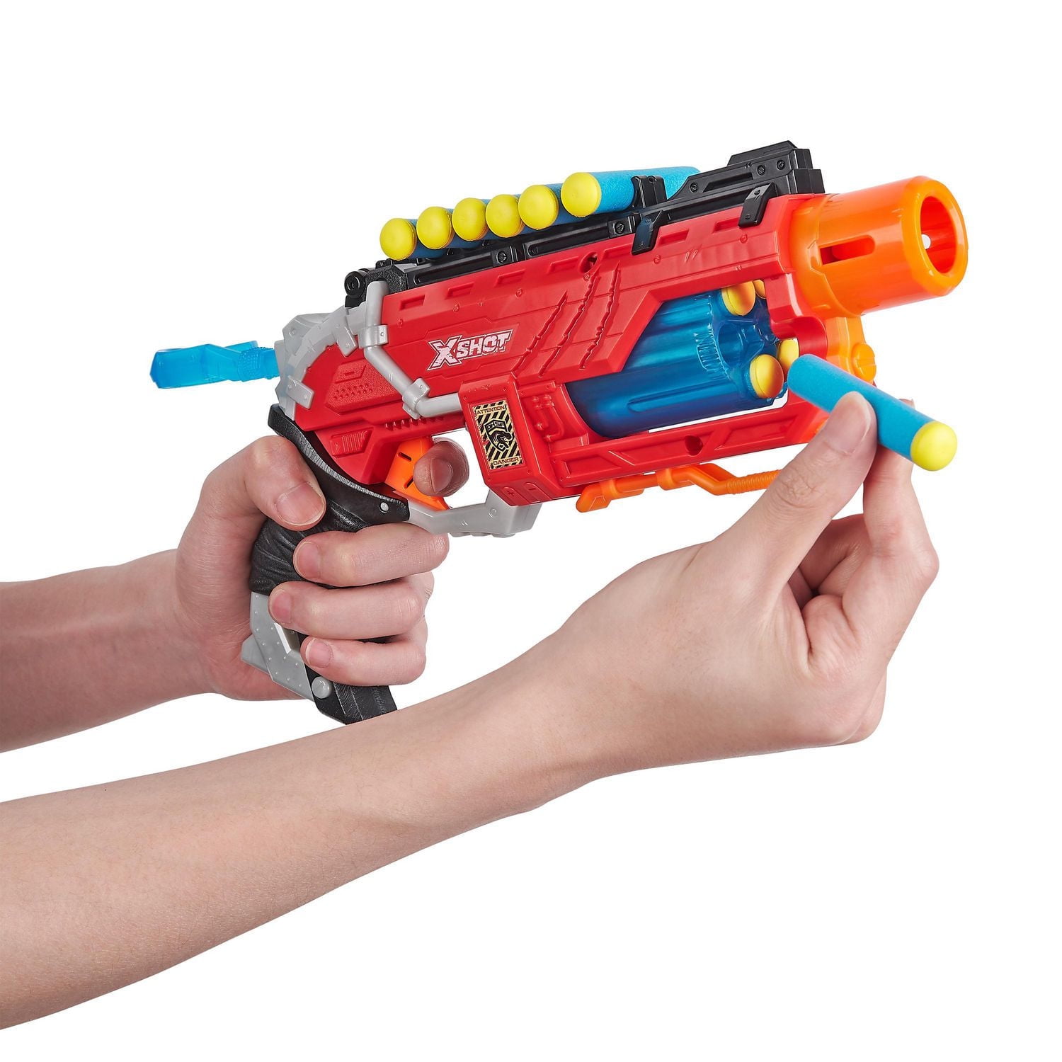 Fusil à fléchettes en mousse X-Shot Dino Attack Dino Striker (16 fléchettes, 4 œufs) par ZURU