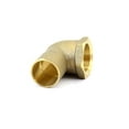 thumbnail image 2 of Libra Supply Lead Free 1/2 inch 90-Degree Female Elbow C x F, (Pack of 5pcs, click in for more size options)1/2'', 1/2-inch Brass Pipe Fitting Plumbing Supply, 2 of 3