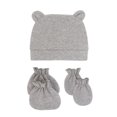 thumbnail image 5 of Gorro de hospital para recién nacido, gorro de algodón para bebé, gorro suave para bebé, conjunto de guantes y manoplas, 5 of 5