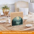 thumbnail image 6 of Yayeee Napkin Holder for Table Set of 2 Kitchen Paper Tissue Organization, Forest House, 6 of 8