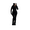 black, variant on Women’s 2 Piece Outfit Set, Sexy Bodycon Long Sleeve Crop Top and Flared Pants Set, Stretchy Athletic Lounge Wear Tracksuit for Casual or Party Style