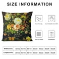 thumbnail image 5 of Orinice Elegant Decorative Velvet Floral Pillow Cover Double Sides Flower Pillowcases  (LC-1171) White, 5 of 5