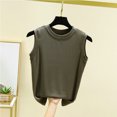 thumbnail image 2 of Yuyuzo Débardeurs de Pyjama pour Femmes Col Rond Sans Manches Été Mignons Hauts Amples Basiques Décontractés, 2 of 6